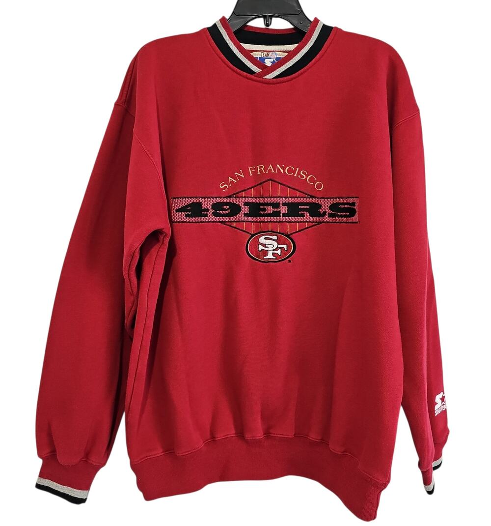 Vintage 90s San Francisco 49ers Starter Embroidered Crewneck Sweatshirt Large